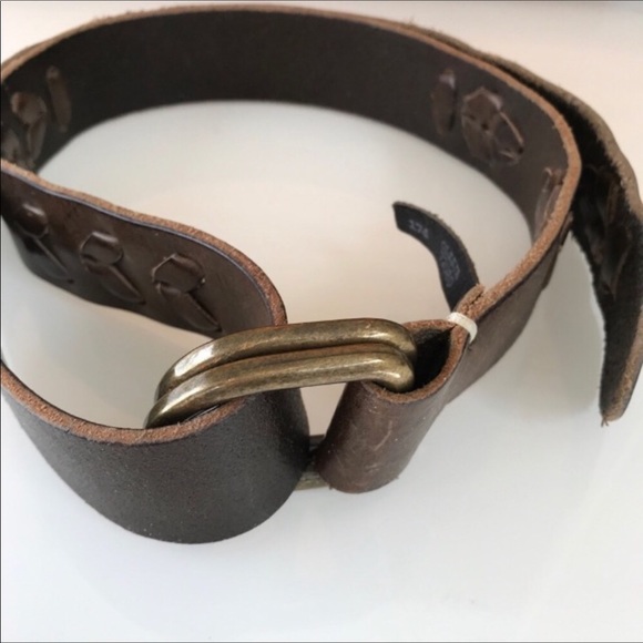 JOOP! Made In Italy Leather Brown Belt M/90